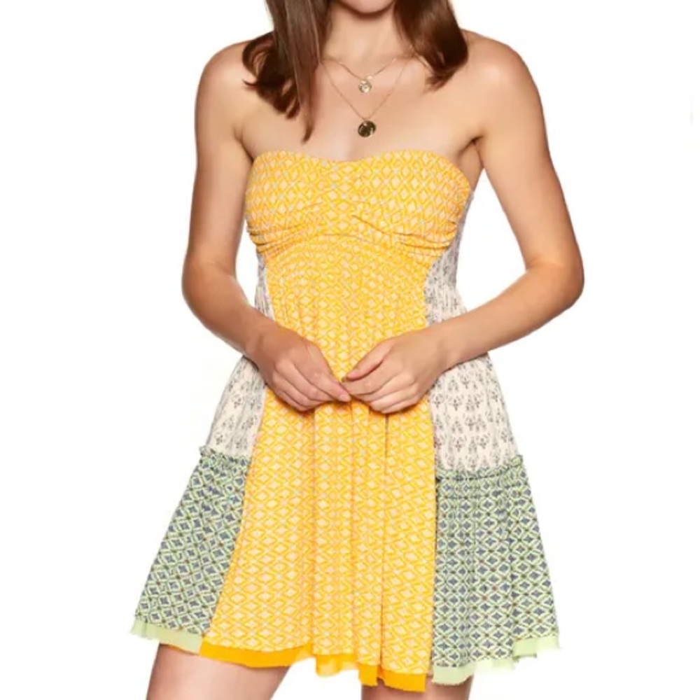 Free People Across The Sea Printed Dress